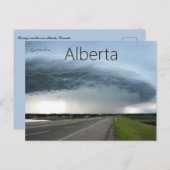 Stormy Weather in Alberta Canada Postkarte (Vorne/Hinten)