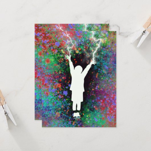 Stormy Weather Karte (Vorderseite/Rückseite Beispiel)