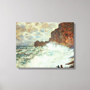 Stormy Wether a Etretat, Rough Sea - Claude Monet Leinwanddruck