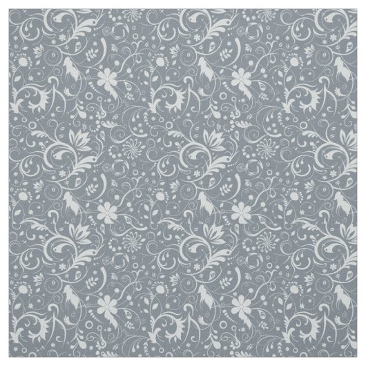Stormy Wether blue Floral Wirbel Stoff (Muster)