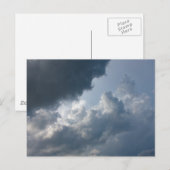 Stormy, Wolken Postkarte (Vorne/Hinten)