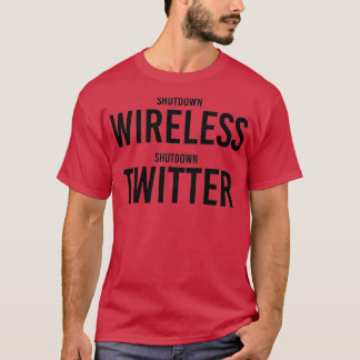 STORMZY SHUT UP Shutdown Wireless Shutdown Twitter T-Shirt
