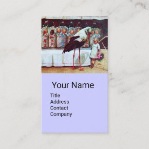 STORNIEREN MIT BABIEN, BLAUEM WEISSES BABY-KINDERZ VISITENKARTE