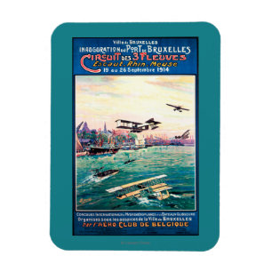 Storniertes Flugboot-Werbeplakat Magnet
