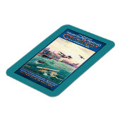 Storniertes Flugboot-Werbeplakat Magnet (Linke Seite)