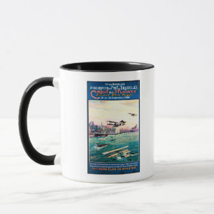 Storniertes Flugboot-Werbeplakat Tasse