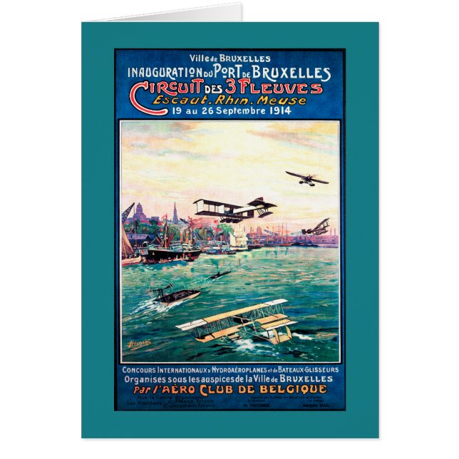 Storniertes Flugzeug-Werbeplakat (Vorne)