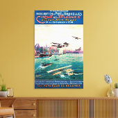 Storniertes Flugzeug-Werbeplakat Leinwanddruck (Insitu (Wohnzimmer))