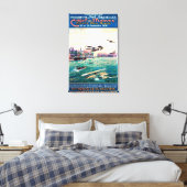Storniertes Flugzeug-Werbeplakat Leinwanddruck (Insitu (Schlafzimmer))