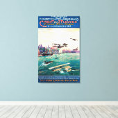 Storniertes Flugzeug-Werbeplakat Leinwanddruck (Insitu (Holzboden))