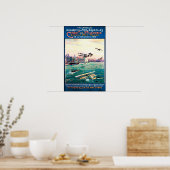 Storniertes Flugzeug-Werbeplakat Poster (Küche)