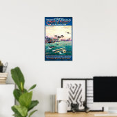 Storniertes Flugzeug-Werbeplakat Poster (Heimbüro)
