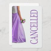 Stornierung einer Hochzeit Ankündigung (Vorne/Hinten)