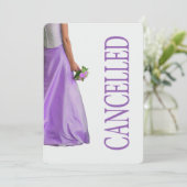 Stornierung einer Hochzeit Ankündigung (Stehend Vorderseite)