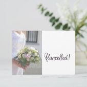 Stornierung einer Hochzeit Ankündigung (Stehend Vorderseite)
