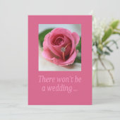 Stornierung einer Hochzeit Ankündigung (Stehend Vorderseite)