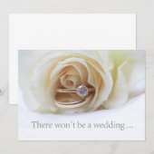 Stornierung einer Hochzeit Ankündigung (Vorne/Hinten)