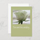 Stornierung einer Hochzeit Ankündigung (Vorne/Hinten)