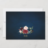 Stornierung einer Hochzeit Einladung (Rückseite)