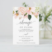 Stornierung einer Hochzeit - Zurückgestellt - Ände Einladung (Stehend Vorderseite)