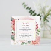 Stornierung einer Hochzeit - Zurückgestellt - Ände Einladung (Stehend Vorderseite)