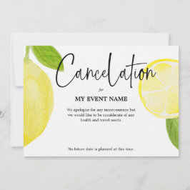 Stornierung von Ereignissen aufgrund von COVID-19 Einladung