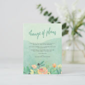 Stornierungen von Hochzeiten Änderung der Pläne ve Postkarte (Stehend Vorderseite)