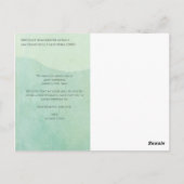 Stornierungen von Hochzeiten Änderung der Pläne ve Postkarte (Rückseite)