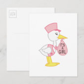 Stornierungsankündigung Ankündigungspostkarte (Vorne/Hinten)