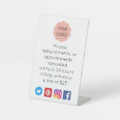 Stornierungsankündigung für das Schild "Salon" ode (Vorderseite)