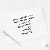 Stornierungsbedingungen Quadratischer Aufkleber (Umschlag)