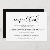 Stornierungskarte Einladung (Vorne/Hinten)