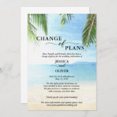 Stornierungskarten für Hochzeiten am Strand Save The Date (Vorne/Hinten)