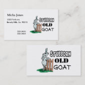 Störrische alte Ziege Visitenkarte (Vorne/Hinten)
