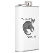 Störrische Katze Flachmann (Rechts)