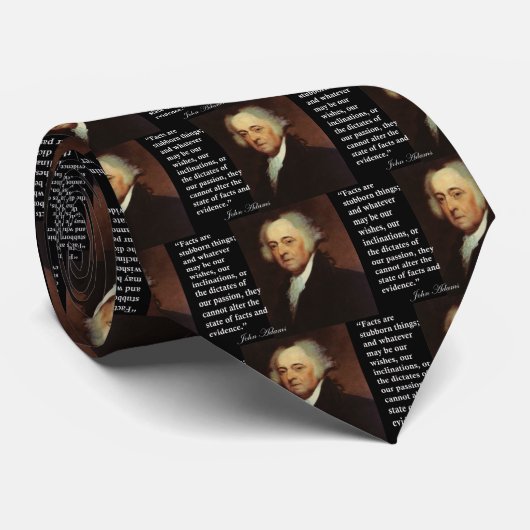Störrische Sachen John Adamss "Tatsachen sind" Krawatte (Gerollt)