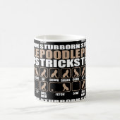 Störrischer Pudel-Trickentwurf Kaffeetasse (Mittel)