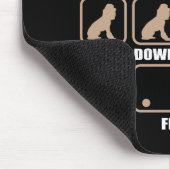 Störrischer Pudel-Trickentwurf Mousepad (Ecke)