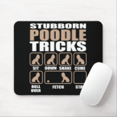 Störrischer Pudel-Trickentwurf Mousepad (Mit Mouse)