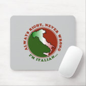 Störrisches italienisches lustiges Mousepad (Mit Mouse)