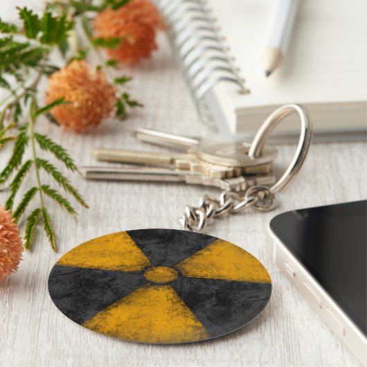 Störstrahlungssymbol Schlüsselanhänger (Seite)