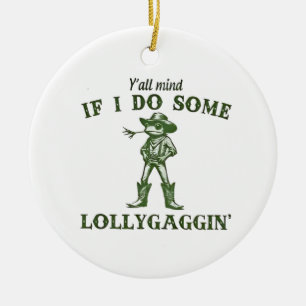 Stört es euch, wenn ich ein bisschen Retro-Boho-Fr Keramik Ornament
