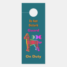 Stört nicht /bitte klopfen/Hundedienst Aquamarin Türanhänger