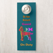 Stört nicht /bitte klopfen/Hundedienst Aquamarin Türanhänger (Auf Knauf)