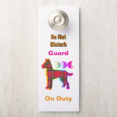 Stört nicht / Bitte klopfen / Hundehund-Pflicht, w Türanhänger (Auf Knauf)