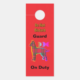 Stört nicht /bitte klopfen /Schutzhund roter Diens Türanhänger