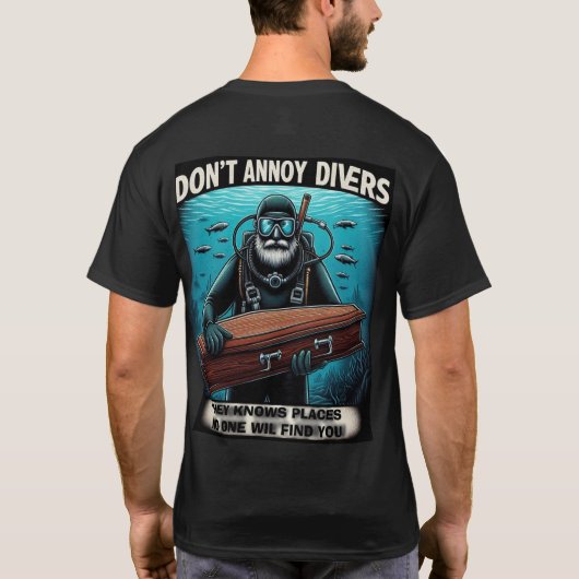 stört Taucher nicht T-Shirt (Rückseite)