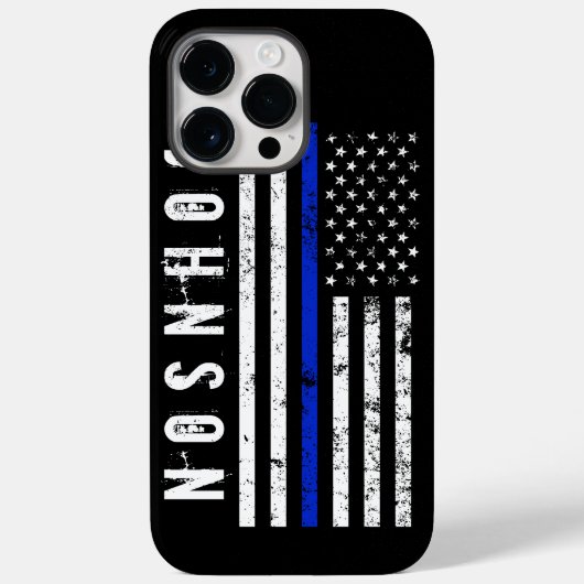 Störte amerikanische Flagge im Polizeistil Persona Case-Mate iPhone Hülle (Rückseite)