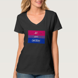 Störte Bi Ehefrau Energy Bisexual Flag LGbt Parad T-Shirt
