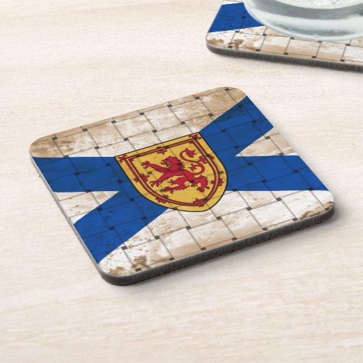 Störte Nova Scotia-Flagge Getränkeuntersetzer (Linke Seite)